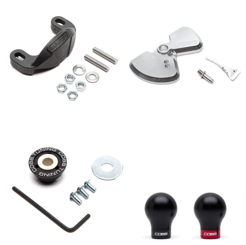 COBB Stage 1+ Drivetrain Package w/ WEIGHTED COBB KNOB For 2015+ Subaru WRX - Black