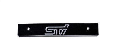Turbo XS 08-14 Subaru WRX/STI Billet Aluminum License Plate Delete Black Machined WRX Logo - WS08-LPD-BLK-WRX