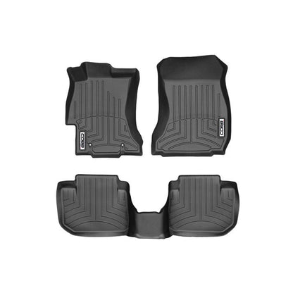 COBB Front and Rear FloorLiner by WeatherTech - Black For 2022+ Subaru WRX