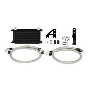Mishimoto Thermostatic Oil Cooler Kit For 2015-21 Subaru STI - Black - MMOC-STI-15TBK