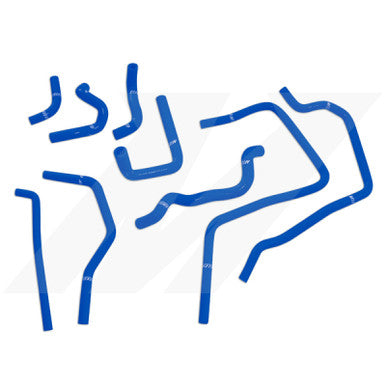 Mishimoto Silicone Ancillary Hoses For 2002-05 Subaru WRX - Blue - MMHOSE-SUB-ANCBL