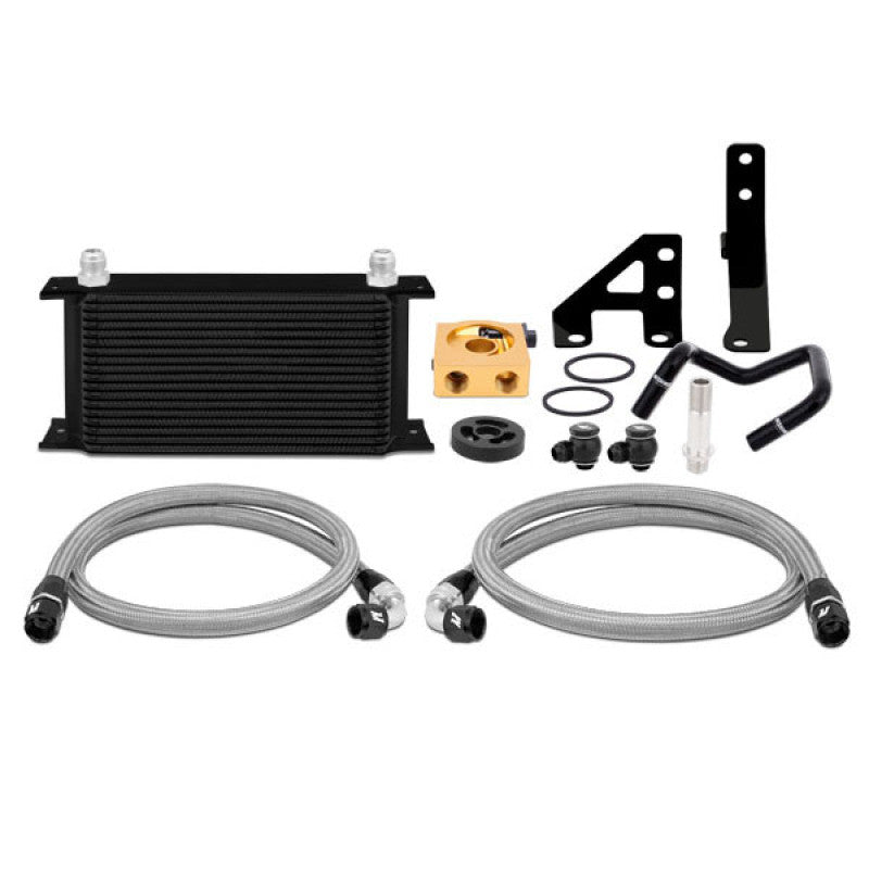 Mishimoto Thermostatic Oil Cooler Kit For 2015-21 Subaru WRX - Black - MMOC-WRX-15TBK - Primary