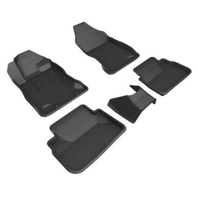 3D Maxpider Kagu Complete Floor Mat Set For 2022+ Subaru WRX - Black - L1SB03601509