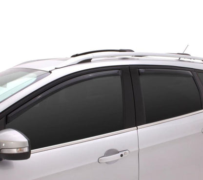 AVS 14-18 Subaru Forester Ventvisor In-Channel Front & Rear Window Deflectors 4pc - Smoke - 194375 - Close Up