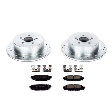 Power Stop Rear Z23 Evolution Sport Brake Kit For 2005-09 Subaru Legacy/Outback - K4632