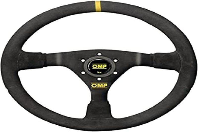 OMP WRC Mid-Depth 350mm Dished - Small Suede (Black) - OD0-1979-071 - Primary