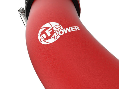 aFe BladeRunner 2-1/2 IN Aluminum Hot Charge Pipe Red 22-23 Subaru WRX - Close-up