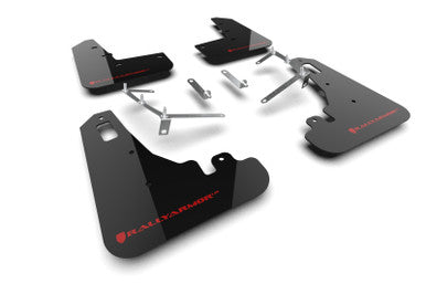 Rally Armor 22-26 Subaru BRZ / Toyota GR86 Black UR Mud Flap w/Red Logo - MF99-UR-BLK-RD