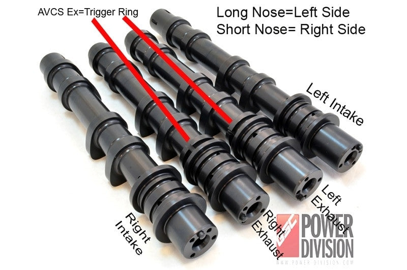 GSC S3 Billet Camshaft Set for the 2008-21 Subaru STI with Dual AVCS - Diagram