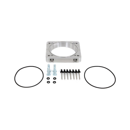 IAG Subaru STI Process West Intake Manifold Big Bore 76mm Throttle Body Silver Adapter - Parts Layout