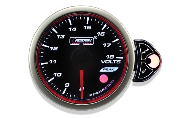 Prosport Halo Series 52mm Electric Volt Gauge with Peak & Warning