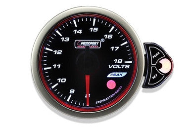 Prosport Halo Series 52mm Electric Volt Gauge with Peak & Warning