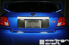 APR Carbon Fiber License Plate Frame for 2008-14 Subaru WRX / STI Sedan - Installed