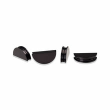 IAG Half Moon Valve Cover Cam Seals (4) For 2002-06 Subaru WRX / STI / FXT / LGT Black Finish