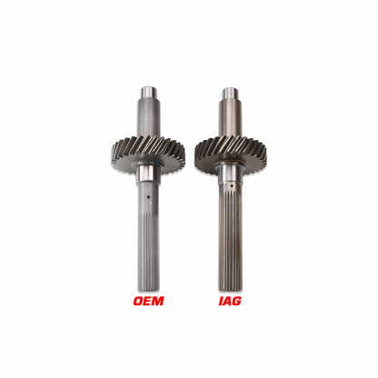 IAG Performance Chromoly Transfer Gears VS OEM Subaru 06+ 6-Speed STI