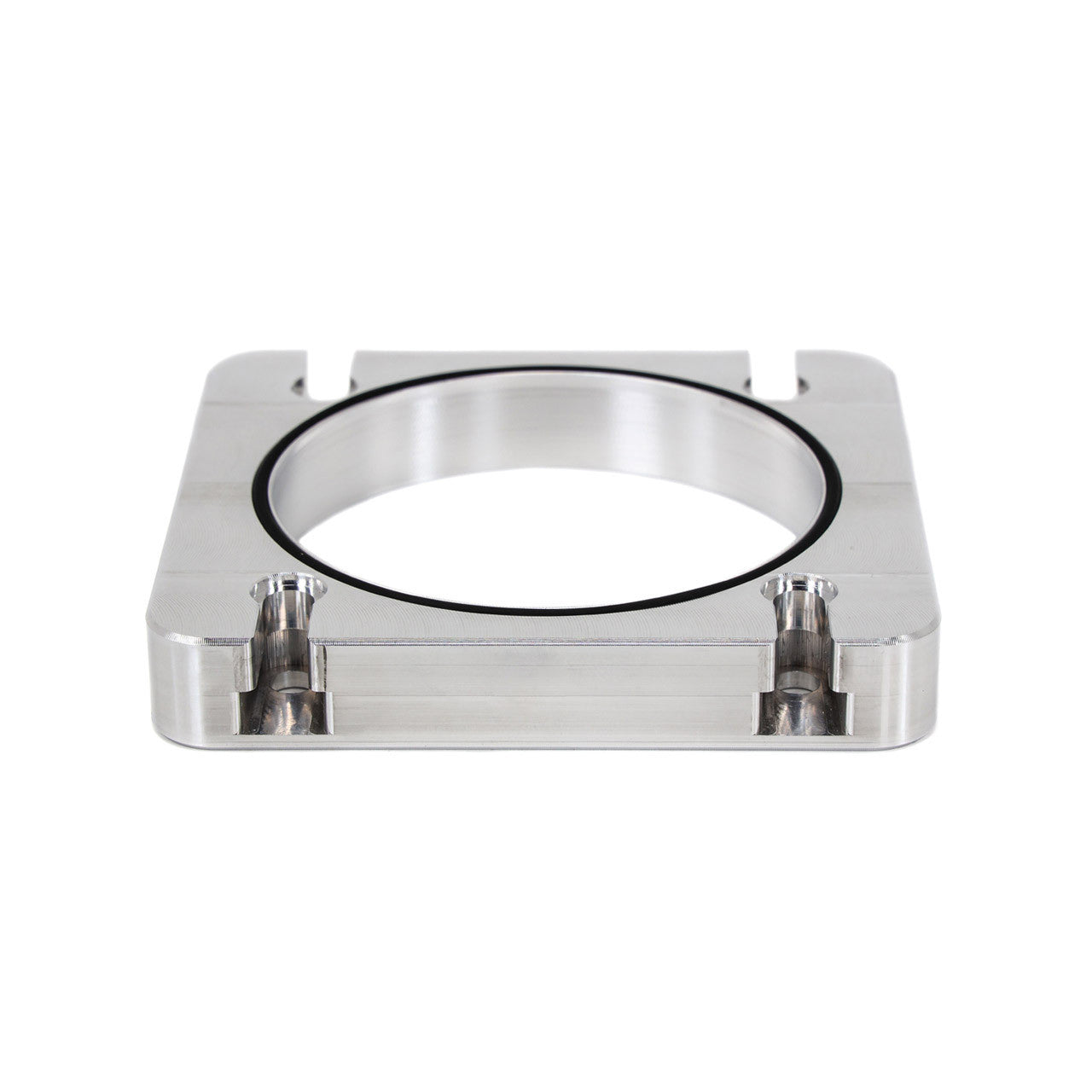 IAG STI Process West Intake Manifold Big Bore 76mm Throttle Body Adapter - Silver Finish