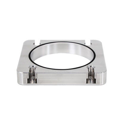 IAG STI Process West Intake Manifold Big Bore 76mm Throttle Body Adapter - Silver Finish