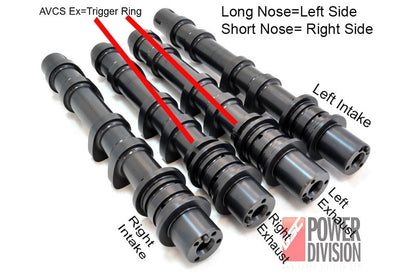 GSC S2 Billet Camshaft Set for the 2008-21 Subaru STI with Dual AVCS - Diagram