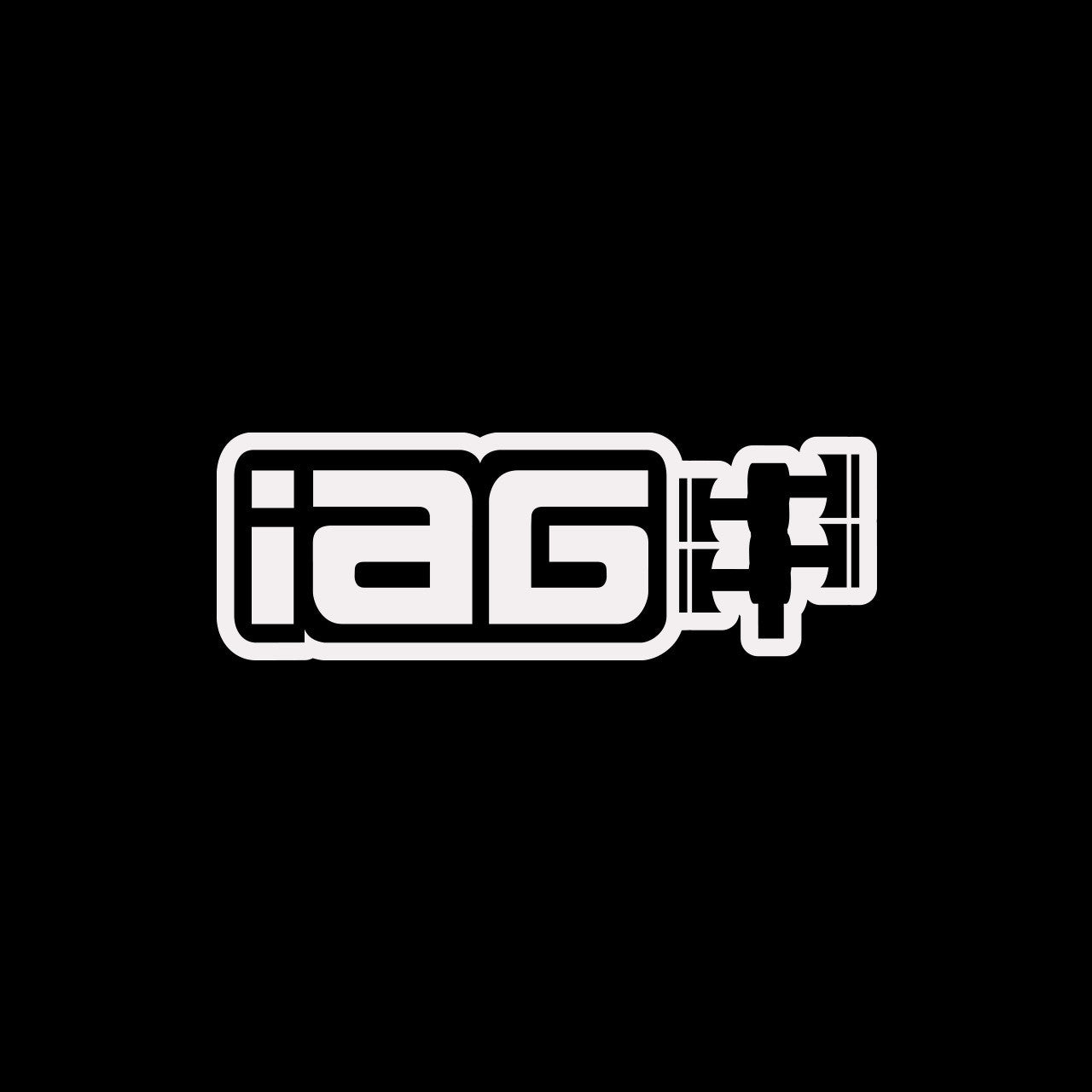 IAG 12" Die Cut Sticker - Matte White
