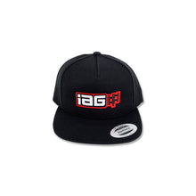 IAG Boxer Logo Embroidered Snapback Cap - Black - Front