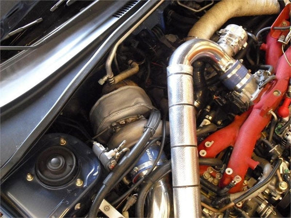 Prosport T3 Turbo Heat Shield Blanket - Black - Installed