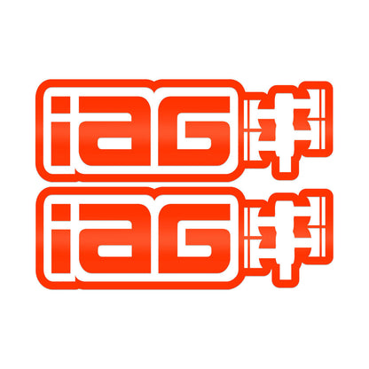 IAG 20" Die Cut Sticker - Sold as 1 Pair - Red