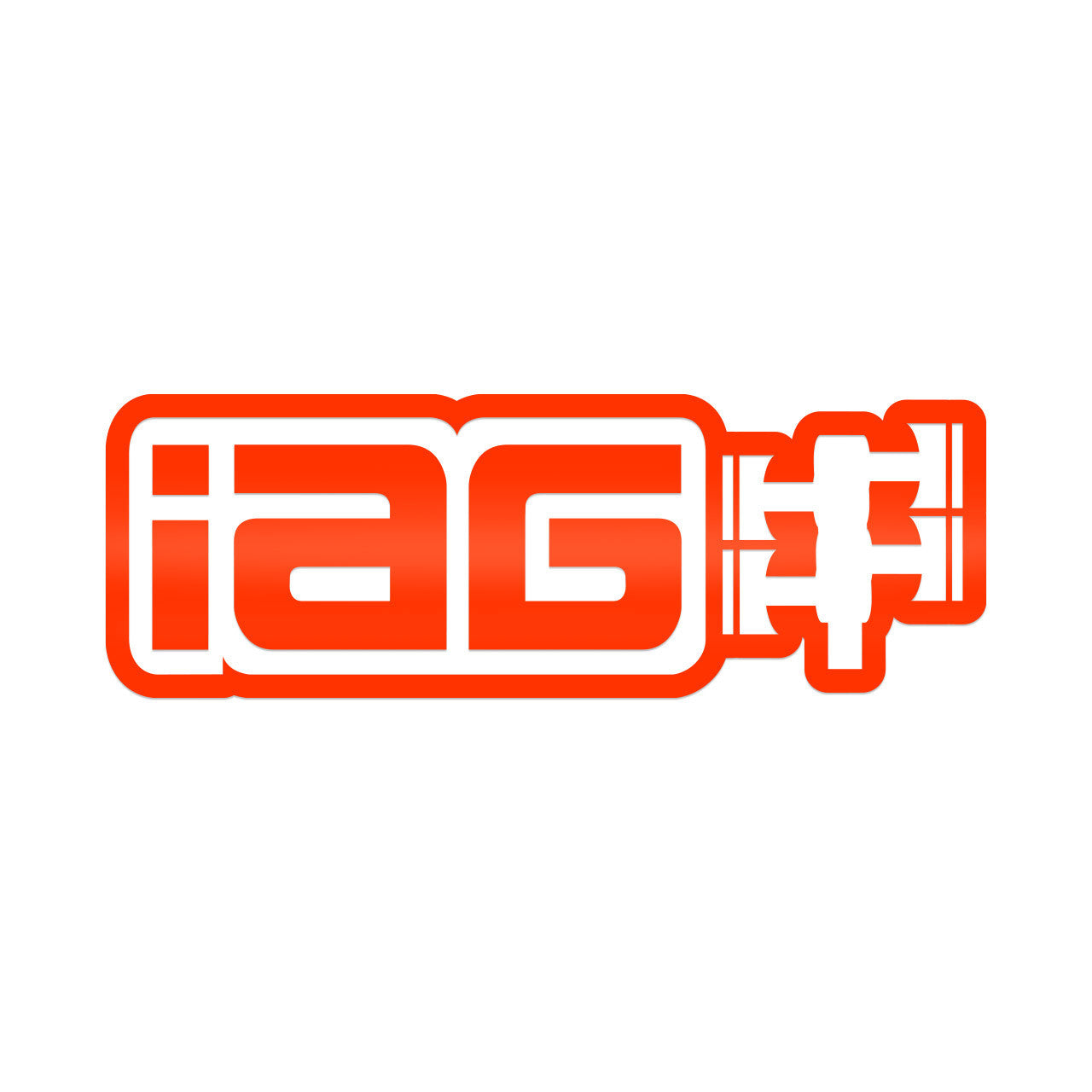 IAG 20" Die Cut Sticker - Red