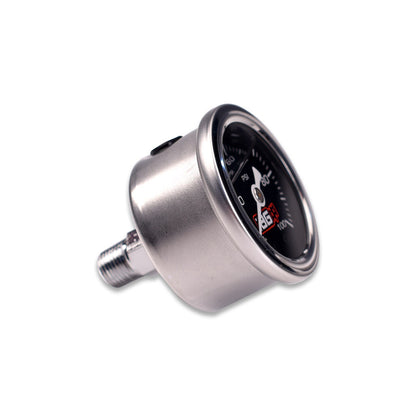 IAG 0-100 PSI Liquid Filled Fuel Pressure Gauge Side Profile