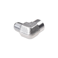 IAG 90 Degree 1/8 inch NPT Male to Female Zinc Plated Fitting Rear Angle