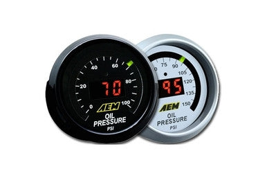 AEM 52mm Digital Display Oil or Fuel Pressure 0-100 PSI Gauge - 30-4401