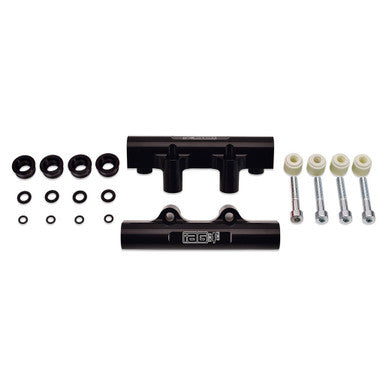 IAG Blemished Side Feed to Top Feed Fuel Rail Conversion Kit For 2004-06 Subaru STI, 05-07 LGT, 04-05 FXT Black Finish - Condition B09