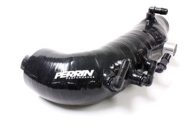 PERRIN 2.4" Turbo Inlet Hose For 2008-14 Subaru WRX, 05-09 LGT - Black Silicone - PSP-INT-421BK