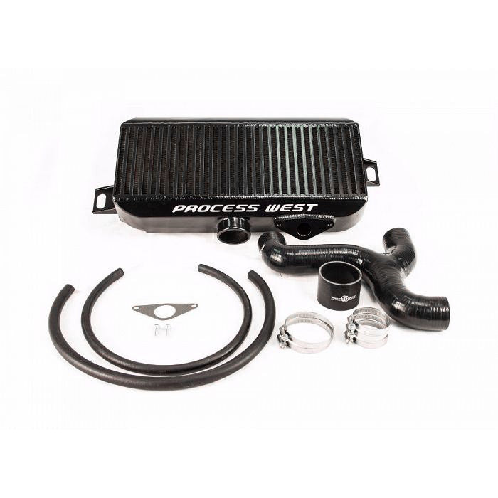 Process West Top Mount Intercooler For 2008-21 Subaru WRX STI (Black)