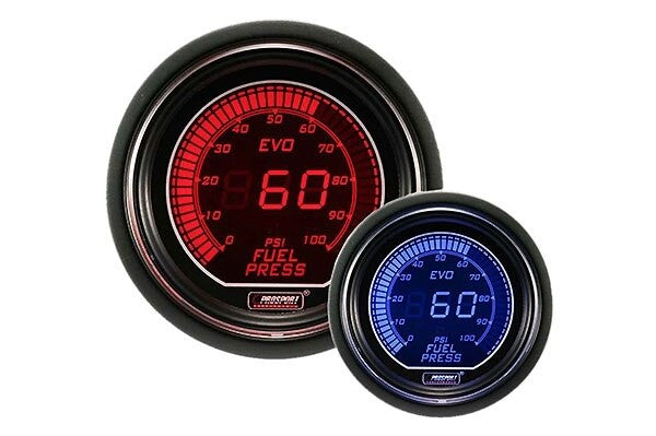 Prosport EVO Series 52mm Electrical Fuel Pressure Gauge (Red / Blue)