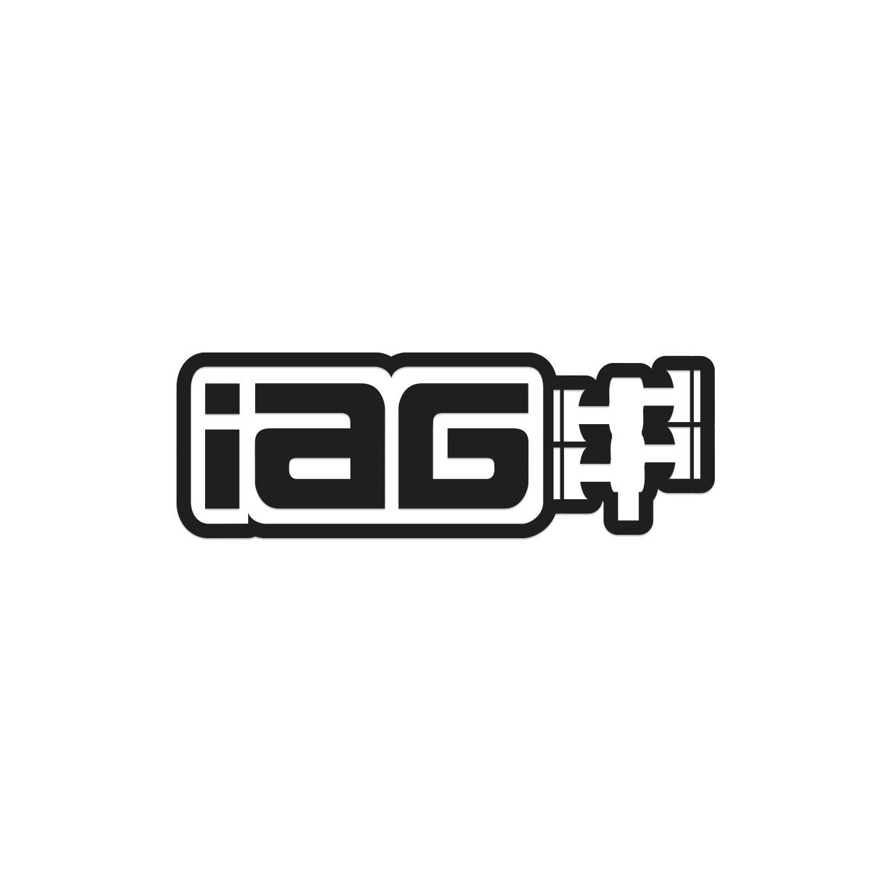 IAG 12" Die Cut Sticker - Matte Black