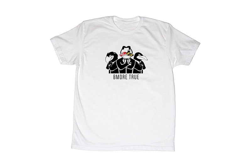 Bmore True Men's Ravens Bohs and O's White T-Shirt