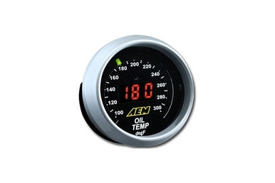 AEM 52mm Digital Display Oil or Water Temperature Gauge