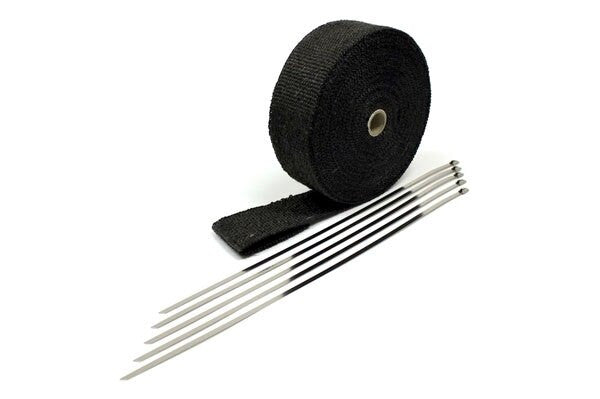 Prosport Black 2" x 50' Fiberglass Header Wrap (Includes Ties)