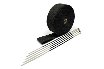 Prosport Black 2" x 50' Fiberglass Header Wrap (Includes Ties)