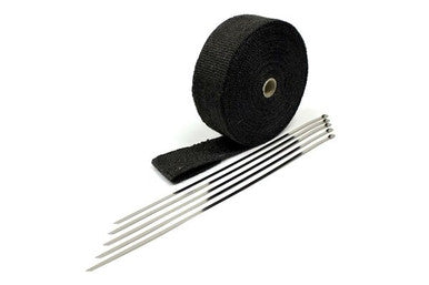 Prosport Black 2" x 50' Fiberglass Header Wrap (Includes Ties)