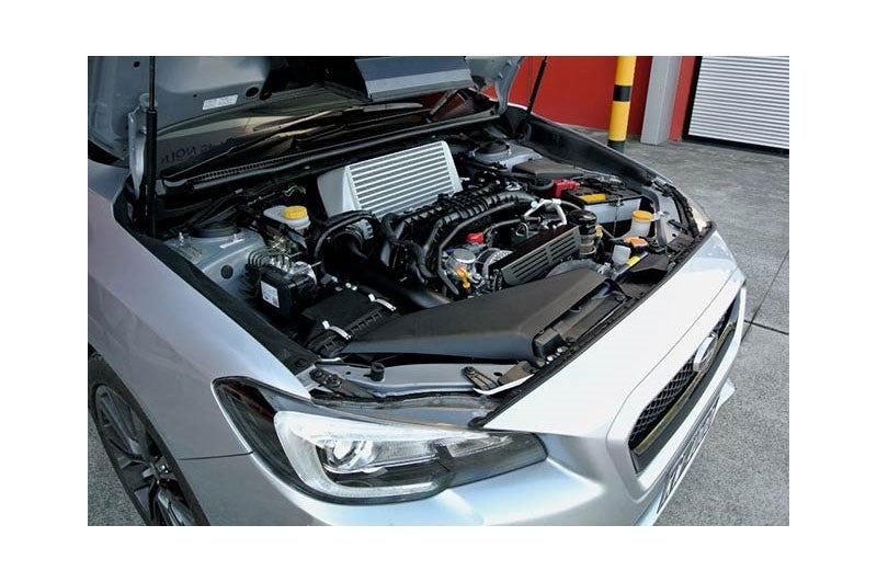 Process West Verticooler Top Mount Intercooler For 15-21 Subaru WRX (Black) - Installed 2
