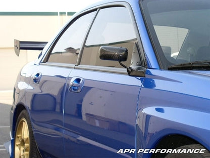 APR Performance Subaru Impreza Formula GT3 Mirrors For 2002-07 WRX / STI (Black) - Installed