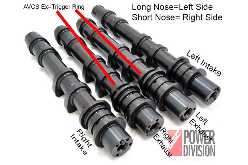 GSC S1 Billet Camshaft Set for the 2008-21 Subaru STI with Dual AVCS- Diagram