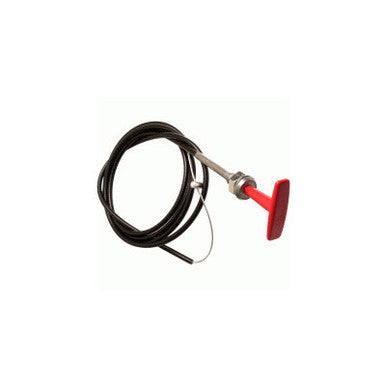 Lifeline T Handle Fire Extinguisher Pull Cable - 12FT / Color - Red