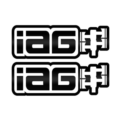 IAG 20" Die Cut Sticker - Sold as 1 Pair - Gloss Black