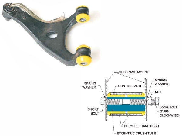 Whiteline Rear Camber Adjustment Kit fits 08-14 WRX / STI, 13-20 BRZ / FR-S, 09-13 FXT, 10-12 LGT - Fitment