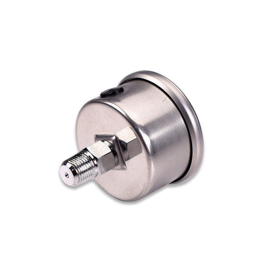 IAG Performance 0-100 PSI Liquid Filled Fuel Pressure Gauge Rear Image
