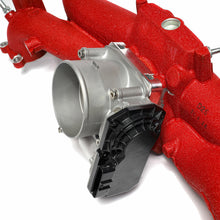 IAG Big Bore 76mm Throttle Body & Adapter mounted to  OEM STI Intake Manifold