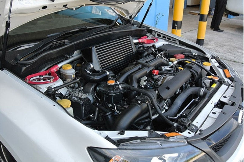Process West Verticooler Top Mount Intercooler for 2008-14 Subaru WRX (Black Finish) - Installed