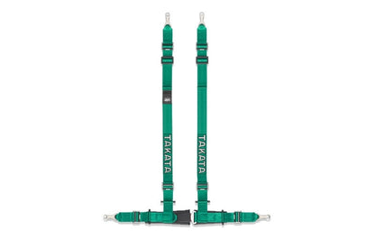 TAKATA Drift II "Bolt-On" Street Oriented 4 Point Harness in Green